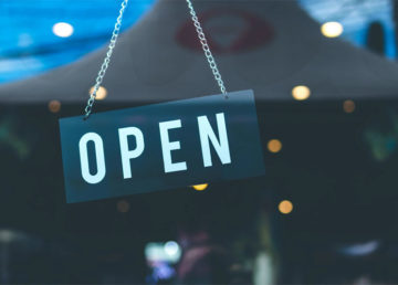 Open for business - photo by Artem Beliaikin