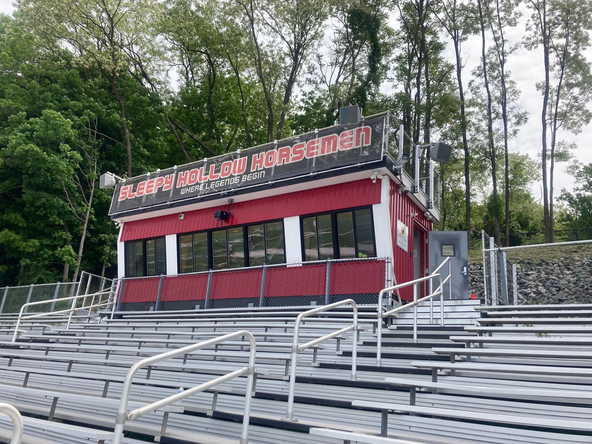 Tarrytowns Rotary Club helps fund new high school press box and donates 'free little pantry'