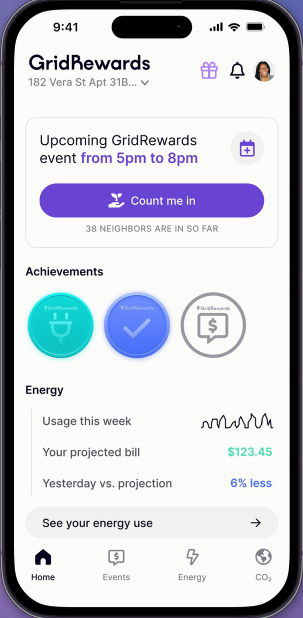 With GridRewards, residential consumers receive push notifications to their phones, alerting them to turn down their air conditioners or reduce their ‘plug load’”